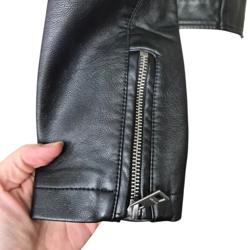 Levi's Women's Faux Leather Motocross Racer Jacket - XSmall New Without Tag - Picture 5 of 13